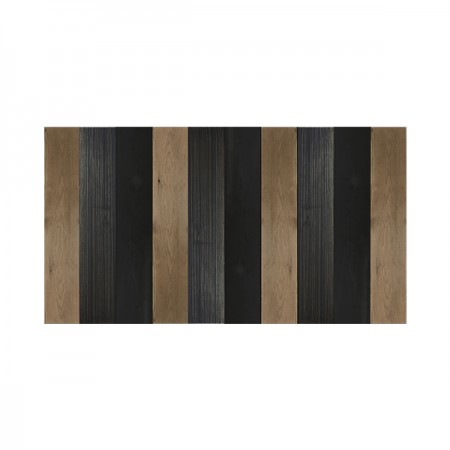 Tête de lit en bois combiné noir