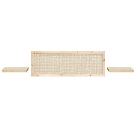 Pack tête de lit Ellen Cannage et tables Hak natural