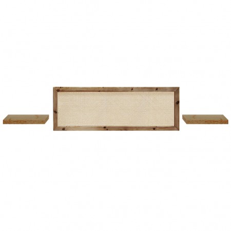 Pack tête de lit Ellen Cannage et tables Hak vieillies