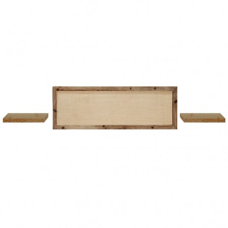 Pack tête de lit Ellen Raphia et tables Hak vieillies