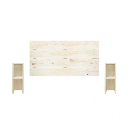 Pack de Cabecero horizontal y mesitas Hak natural