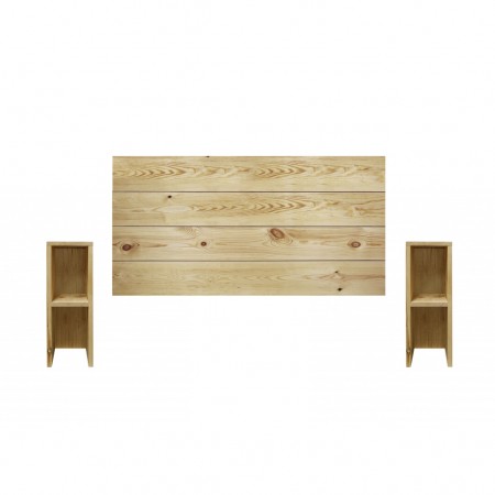 Pack de Cabecero horizontal y mesitas Hak natural