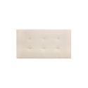 Tête de lit similicuir boutons beige