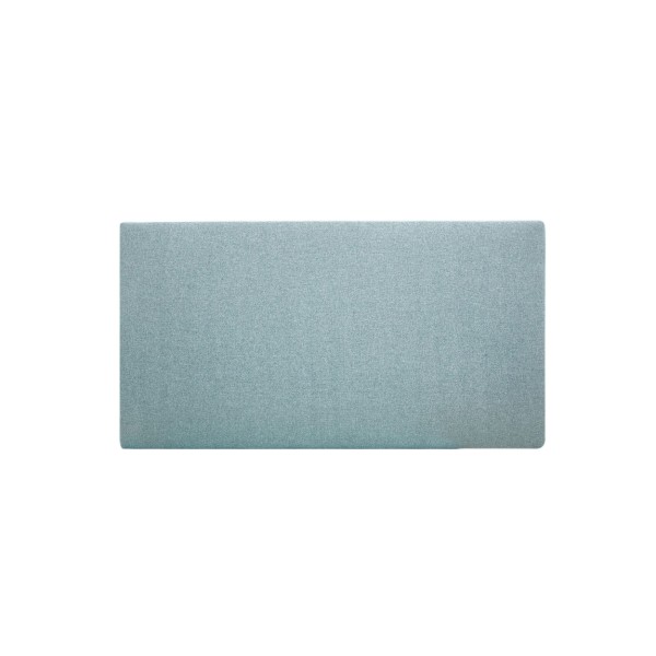 Tête de lit polyester lisse bleu-verte