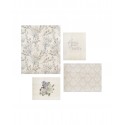 Pack de 4 tableaux floraux