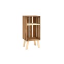 Table de chevet Box verticale chêne foncé