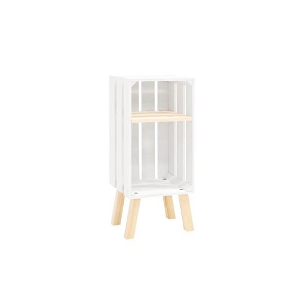 Table de chevet Box verticale blanche