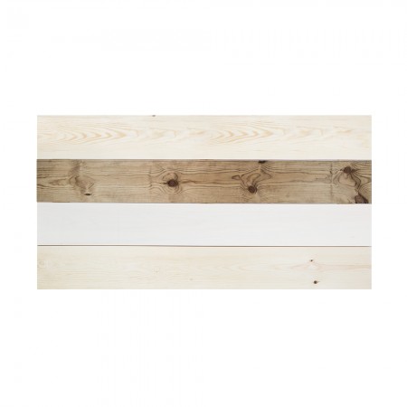 Tête de lit en bois Hallstatt chêne foncé