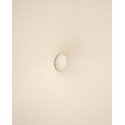 Tête de lit similicuir boutons beige