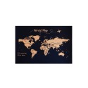 corcho mapa del mundo fondo negro
