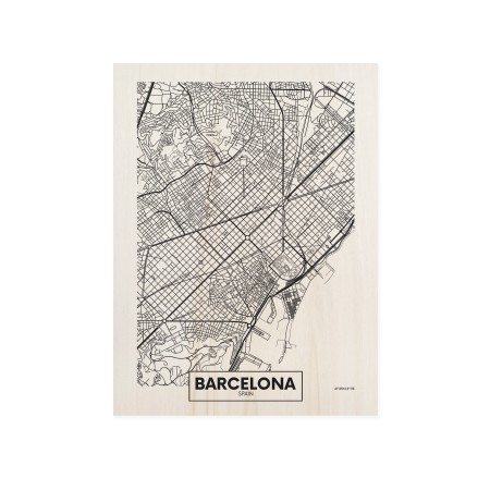 Tableau en bois Barcelona