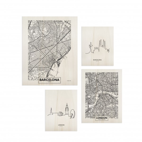 Pack de tableaux Barcelona & London