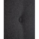 Tête de lit polyester boutons noire