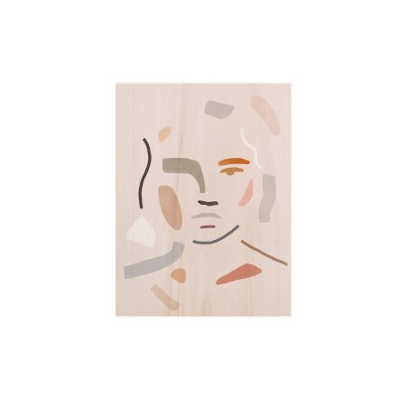 Tableau en bois Abstract Face