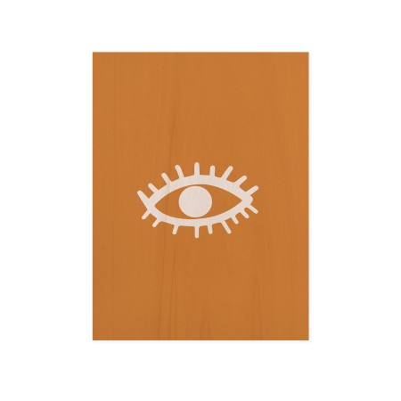 Tableau en bois Eye Yellow