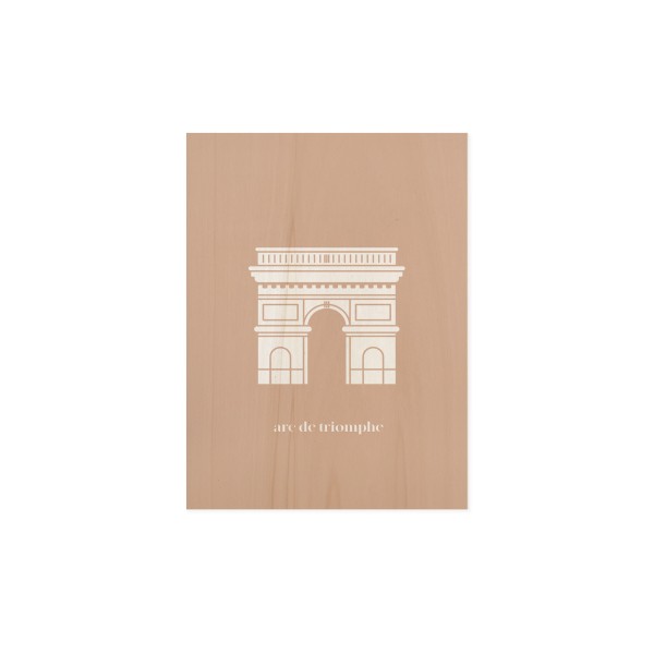 Tableau en bois Arc Triomphe