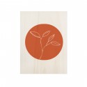 Tableau en bois Flower Terracota