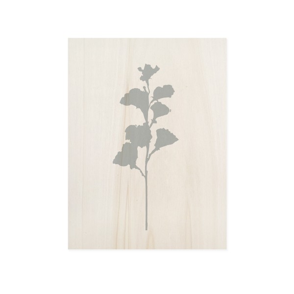 Tableau en bois Blue Plant I