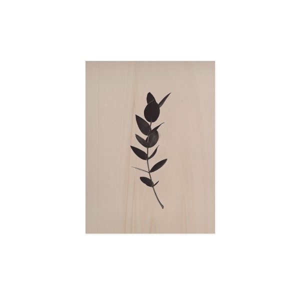 Tableau en bois Green Plant II