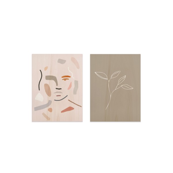 Pack de 2 tableaux Abstract Portrait 