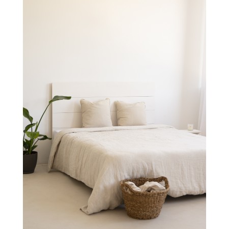 Tête de lit en bois flandes blanc