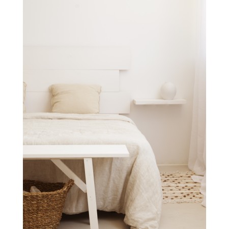 Tête de lit en bois flandes III blanc