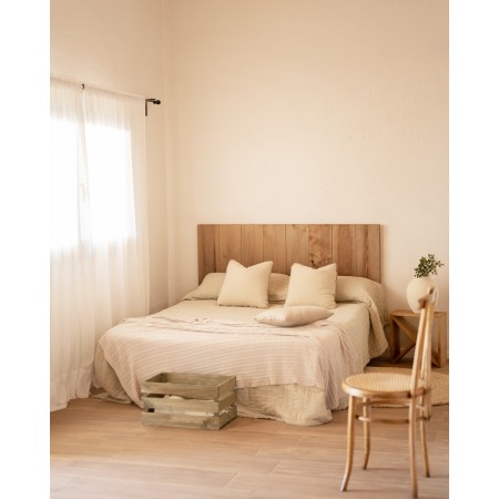 Tête de lit en bois flandes II chêne foncé