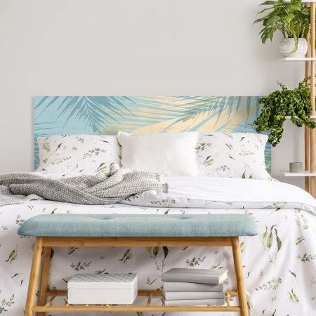 Tête de lit marinée 'Golden palms'