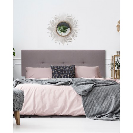 Tête de lit tapissée Hoola boutons violet