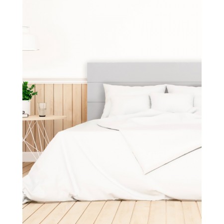 Tête de lit en bois gris clair