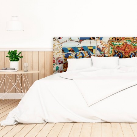 Tête de lit en bois naturelle 'Cassant III'