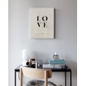 Tableau en bois Love definition