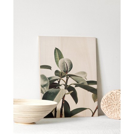 Tableau en bois Green Plant