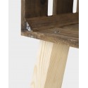 Table de chevet Box horizontale chêne foncé