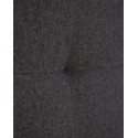 Tête de lit polyester plis noire