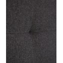 Tête de lit polyester plis noire