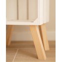 Table de chevet Box verticale blanche