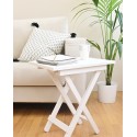 Table d'appoint pliante Maia blanche