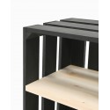 Table de chevet Box verticale noire