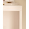 Table d'appoint Halo blanche