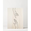 Tableau en bois Hands