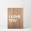 Tableau en bois I love you