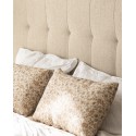 Tête de lit polyester plis beige