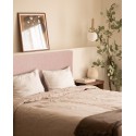 Tête de lit tapissée Hoola lisse rose