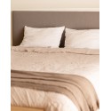 Tête de lit tapissée Mimuk lisse gris