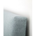 Tête de lit en polyester avec plis bleu