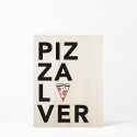 Tableau en bois Pizza Lover