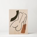 Tableau en bois Body Lines
