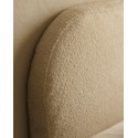 Tête de lit déhoussable en bouclé beige de différentes dimensions