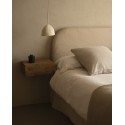 Tête de lit déhoussable en bouclé beige de différentes dimensions